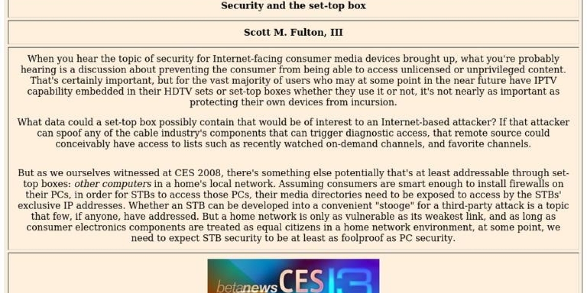 Consumer Device Security: Why Expo Gadgets Aren't Enough